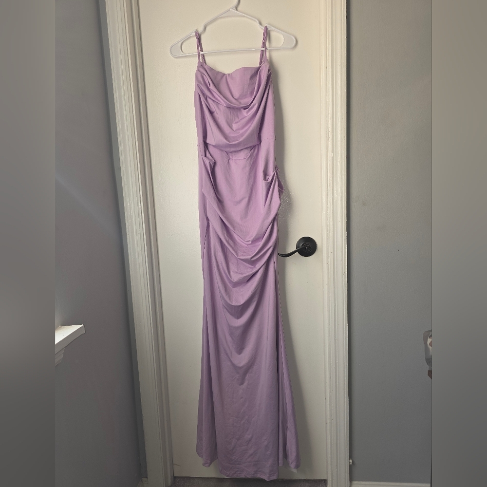 Elegant Lavender Evening Gown